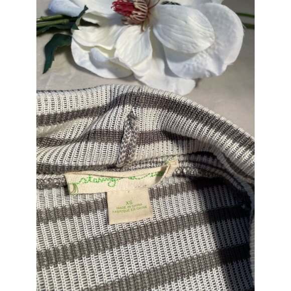 Anthropologie Staring at the Stars Striped Open Front Cardigan Sweater XS Aztex - Picture 4 of 8